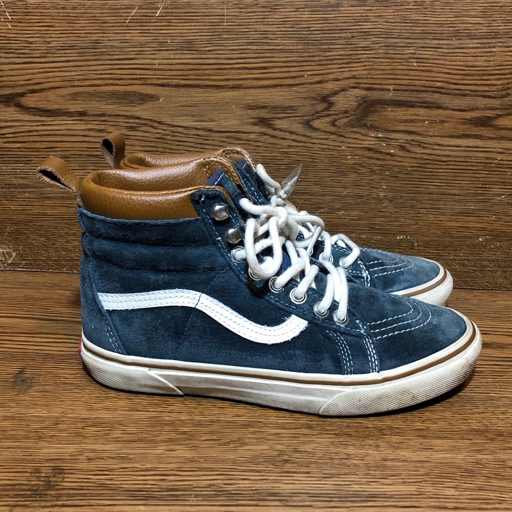 Vans off the wall high blue shoes scotchgard insulated sneakers womens size 7